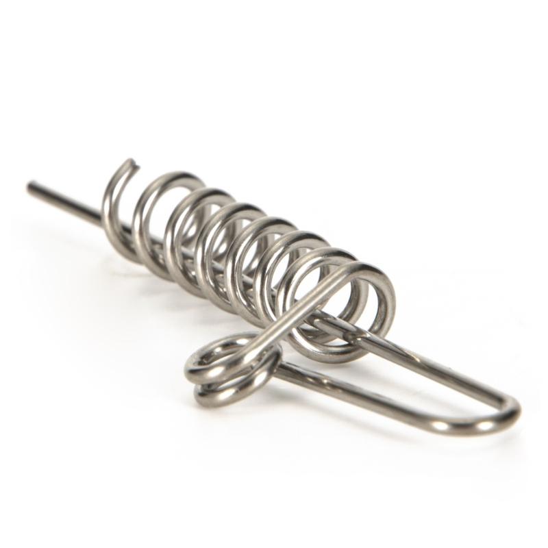 20Pcs Soft Fishing Lures Tools Worm Lures Spring Lock Pins Fixing Needle Tackle Soft Lures Pins Fishing Baits Connector