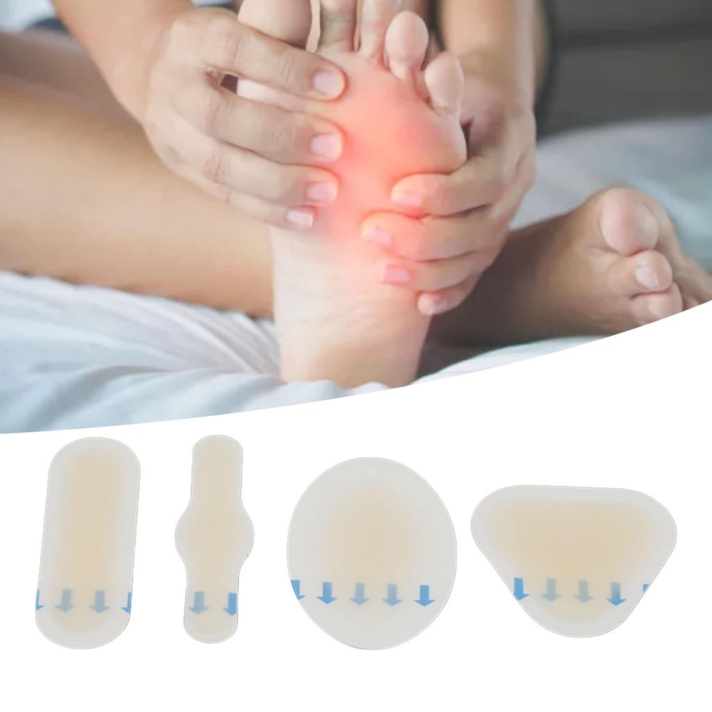 4 Stück Blasenpflaster Multifunktion Wasserdicht Starke Haftung Unsichtbares Blasenpflaster für den täglichen Gebrauch