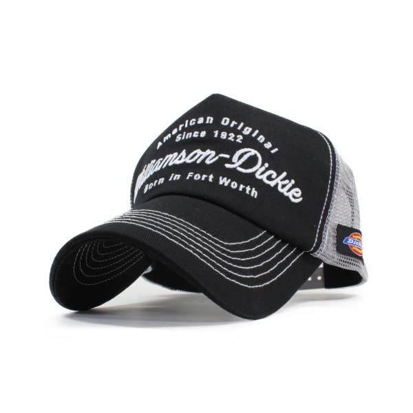 

Cap for Men and Mesh American Casual Present Free Size [Dickies] Women, Hat, Cap, Cap, Trendy, Outdoor, Gift, (Williamson, Black)