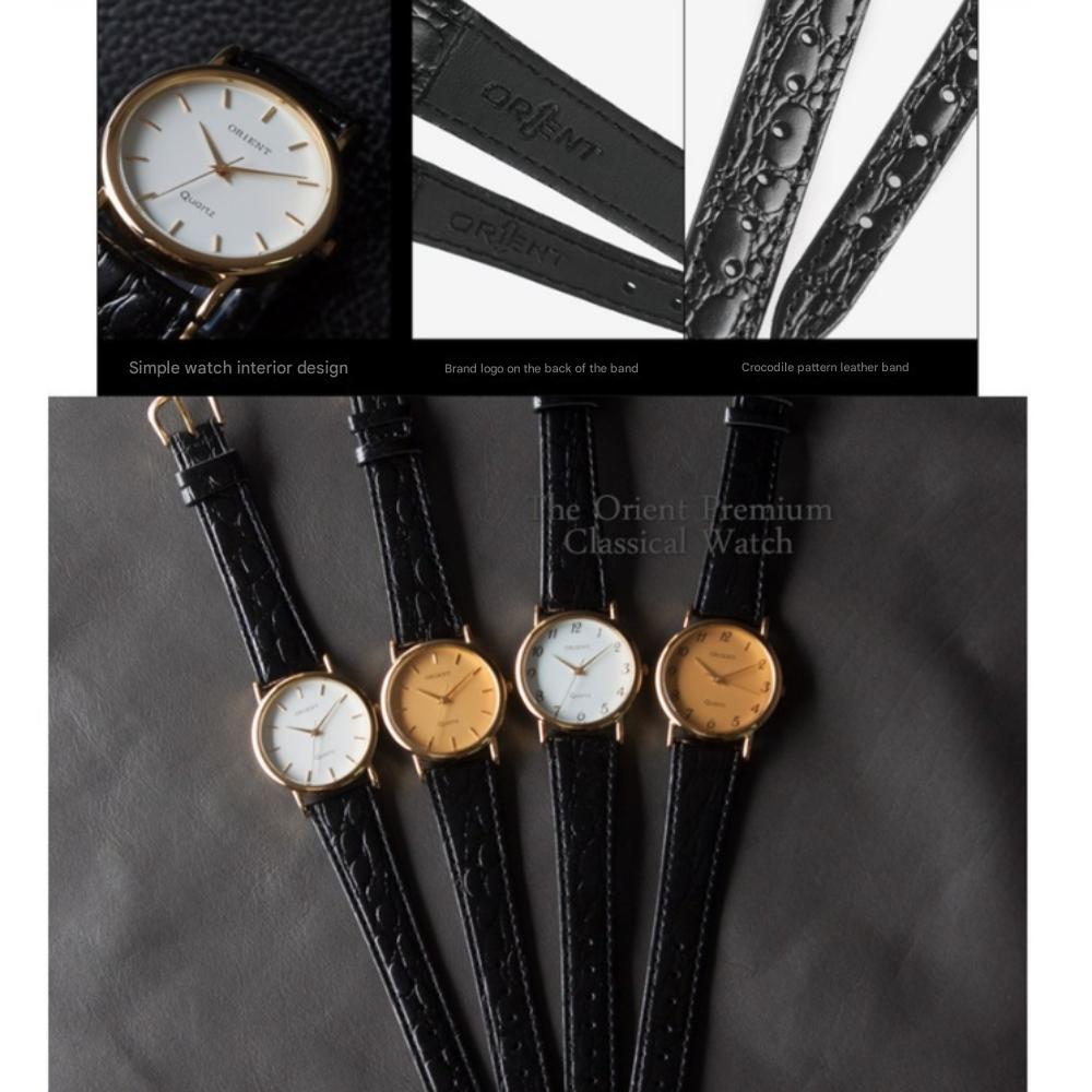 Orient Herren Armbanduhr Klassisch Lederband Koreanische Herstellung SS658