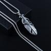 Feather Necklace, Couple Pendant, Tide Titanium Steel Versatile Accessories Retro