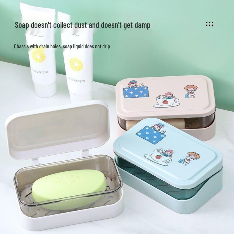 New User Offer: Cute Double-Layer Draining Soap Dish for Bathroom or Dorm