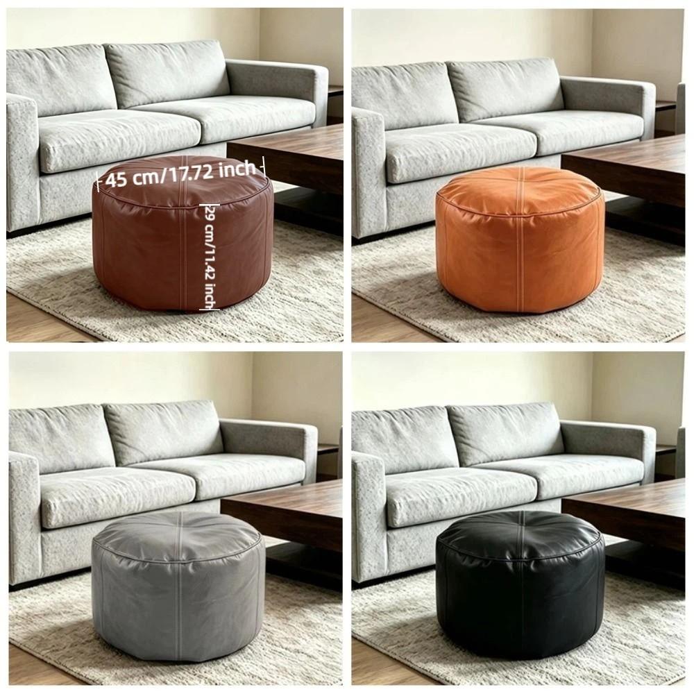 Unstuffed Bean Bag Cover Large Capacity Pouf Cover Non-Slip Sofa Footstool Cover Corner