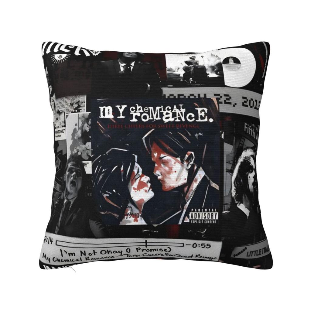 Pillow Cover My Chemical Romance MCR Music Band Design Cushion Cover Pillow Case For Office Car Home Decorative Pillowcases