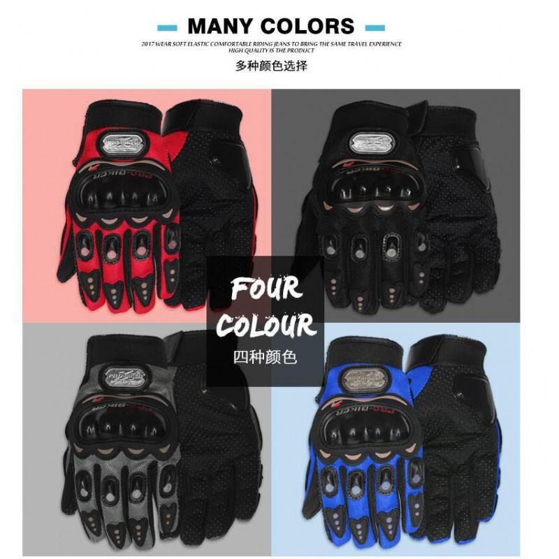 Full Finger Motorcycle Gloves Men Women Anti-Slip Impact Protection Breathable Touchscreen Compatible Off-Road Riding