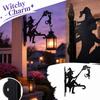 Halloween Wrought Witch Hanging Decor for Home and Garden