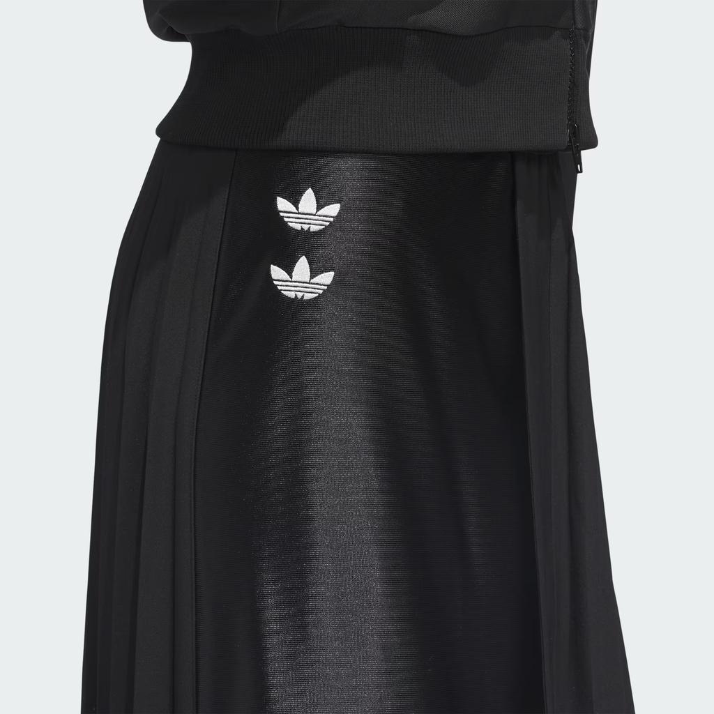adidas Originals X Willy Chavarria FW25 Pleated Striped Minimalist Comfortable Casual Long Skirt Women Skirts KD9352