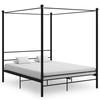 VidaXL Black Metal Canopy Bed Frames 160x200 Cm