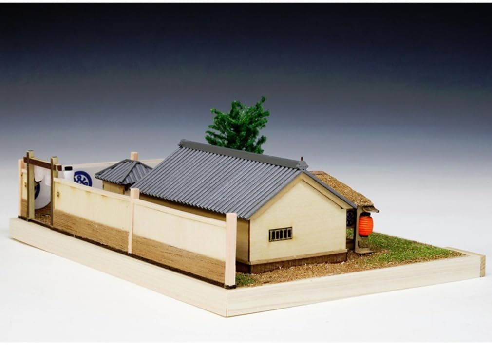 Woody Joe Stations of the Wooden Model Assembly Kit Fifty-three Tokaido, Sekijuku, (Diorama)