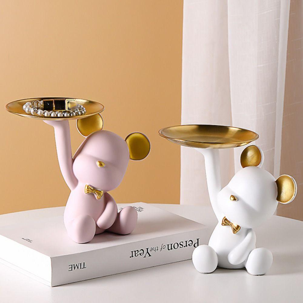 

Car Accessories Car Dashboard Bear Sculpture Bear Model Toy Violent Bear Ornaments Action Figure білий