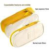 Double-Layer Macaron Pencil Case with Large Capacity and Double Zipper