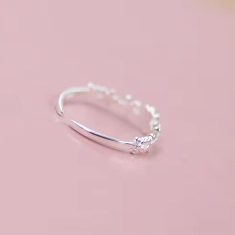 REETI 925 Silberringe Für Damen Kleine Blume Offener Ring Dame Allergievorbeugend -silber-schmuck