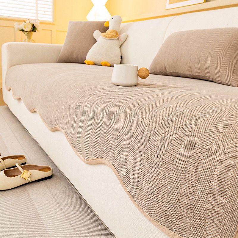New Irregular Special-shaped Sofa Cushion, Universal In All Seasons, High-end Seat Cushion, Non-slip Cover Cloth Towel