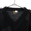 Citadel Made In the UK Long Sleeve V Neck Sweater XLARGE Black Knit Men's Used