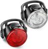 Bicycle Taillights Red/White Waterproof MTB Bike Lamp Battery Powered Warning Cycling Tail Light LED Headlight Rear Lamp 6 Modes