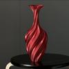1PC 3D printed vase New art vase Twisted retro dried flower ornament Nordic simple ins light luxury decoration