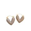 Maillard Love Heart Pearl Stud Earrings: Niche, High-End Design for Women, 2024.