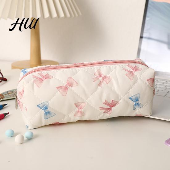Erweiterte Basis Stifteetui Schleife/Blumenetui, Beuteltasche mit großem Fassungsvermögen, Wasserdichtes Schreibwaren Stilvolle Stifttasche Für Mädchen Perfektes Geschenk für Schüler Kinder