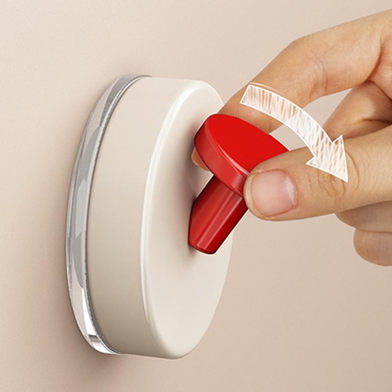 Reusable Abs Suction Cup Hook Punch-Free Wall Mounted Wall Hanger Accessories Vacuum Door Hooks Toilet