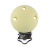 6pcs New Color 30mm Silicone Round Metal Clips DIY Bag Hat Chain Keychain Holder Clamps Jewelry Handmade Accessories
