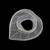 Silicone Waterproof Faucet Drain Mat Compact Non-slip Heart Shaped Bathroom Kitchen Splash Guard Diversion Sleeve Water Catcher