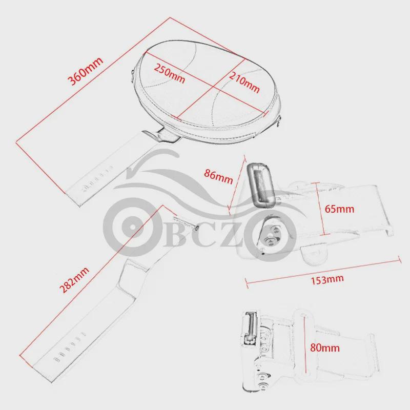 Victory Motorcycle Modified Black Seat Backrest for Yuanhang Assassin with Kuryakyn, Fits Models 2010-2017