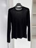 Trendy Velvet Slimming Long Sleeve Round Neck T-shirt - Autumn & Winter Fashion