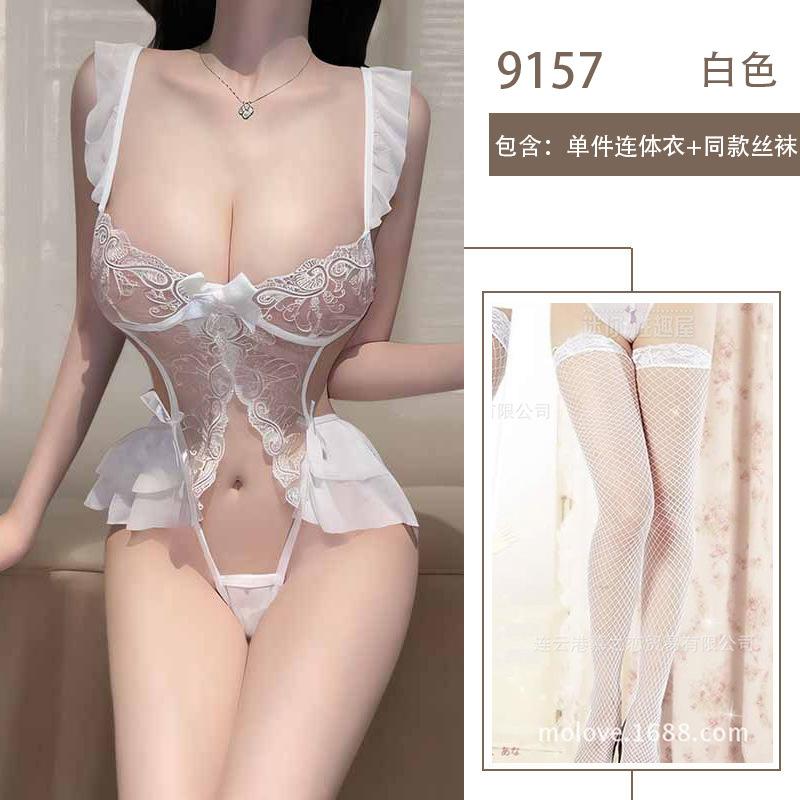 Sexy Lingerie Sexy No-take-off Onesie Hot Bed Flirting Uniform Passion Seduction Robe