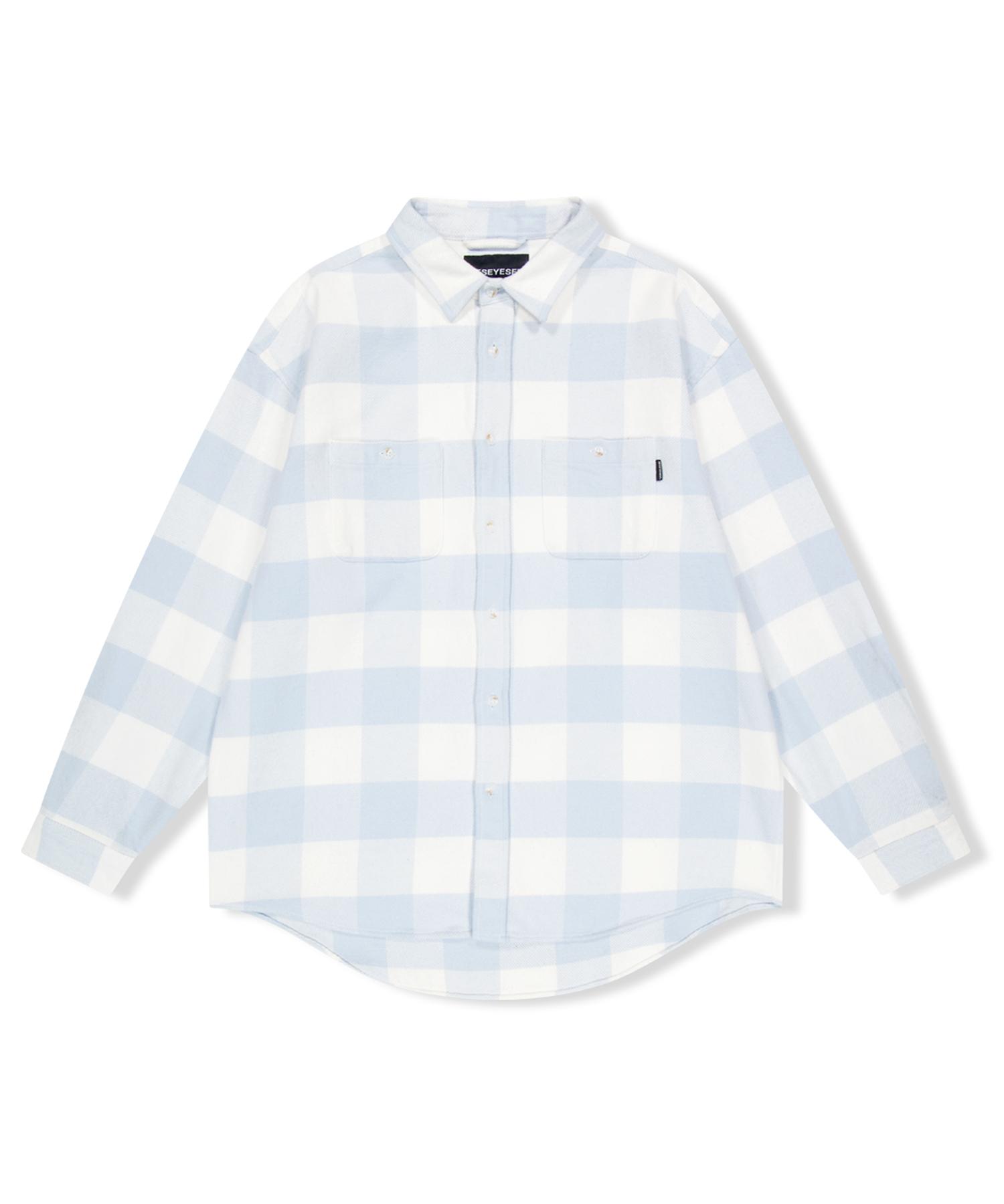 Yes Ic Buffalo Check Shirt Sky Blue M