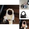 Canvas Shoulder Bag For Women With Chain Detail Perfect For Daily Casual Use