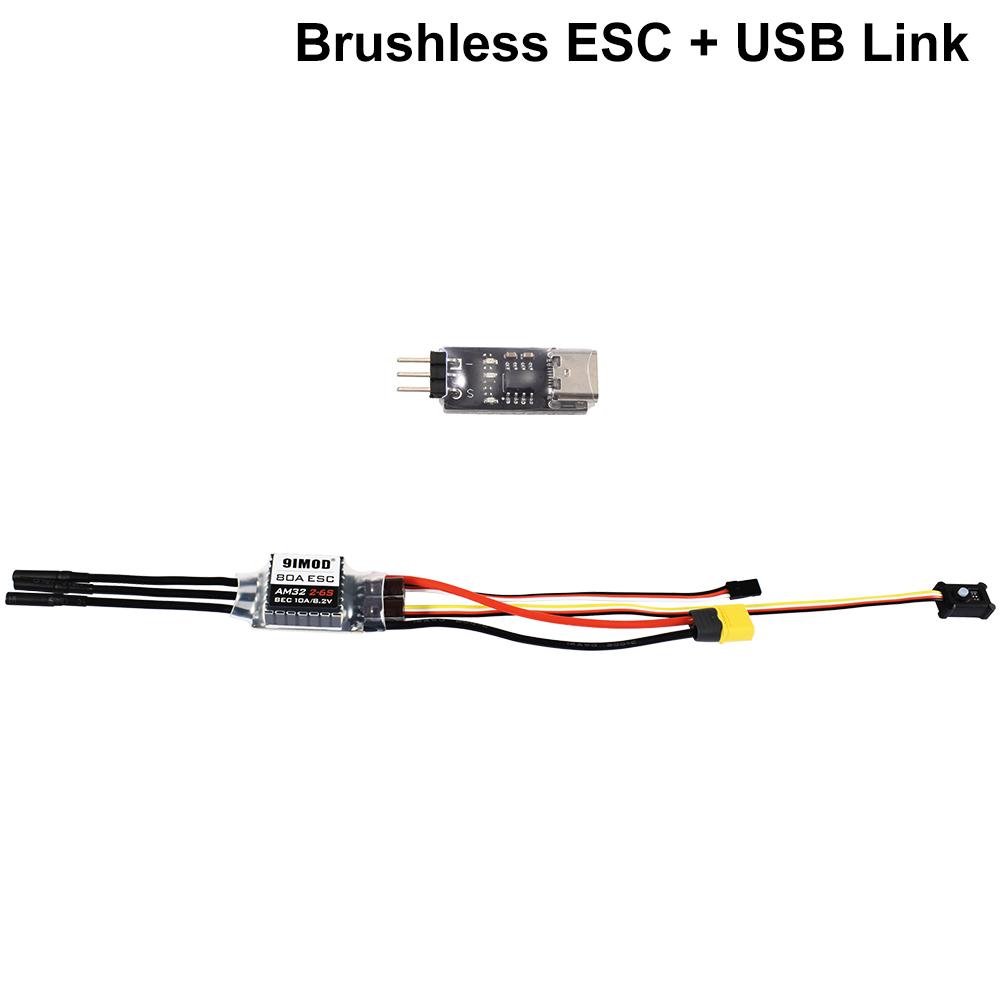 

9IMOD RC Brushless Combo AM32 80A ESC 3542 1850KV/2250KV Brushless Motor Gearbox for Axial SCX10 RC Crawler Car Upgrades Parts