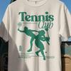 Tennis Club Shirt and kids tshirt | Retro Sport Oversized Graphic Tee | Tennis Player Streetwear Gift