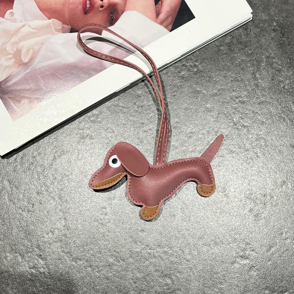 Llavero Creativo Lindo Perro Salchicha Europeo Colgante de Bolso Joyería para Llaves de Coche