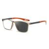 3 in 1 Photochromic Color Changing Sports Reading Eyeglasses for Male + 100 ~ + 400 Anti- BlueLightweightPresbyopiaEyeglasses