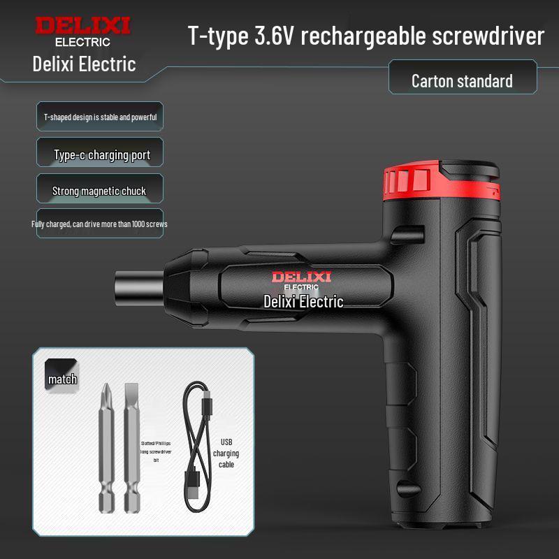 Delixi Multifunktions-Elektroschrauber & Mini-Lithiumbohrer für den Heimgebrauch