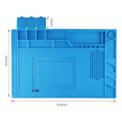 ZEXEF Repair Pad Insulation Heat-Resistant Soldering Station Silicon Soldering Mat Work Pad Desk Platform for Soldering Station