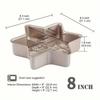 1pc Champagne Gold Star Shaped Cake Pan Mold Baking Hexagonal 3D Nonstick Coated Baking Pan Bread Cheese Oven Pan Kitchen Tools