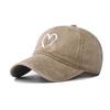 Shaped Pattern Heart Cotton Retro Big Heart Baseball Hat Adjustable Cap Adults