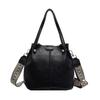 Versatile Korean High-End Bucket Bag: Spring & Autumn 2026 Wide Strap Crossbody Handbag for Women
