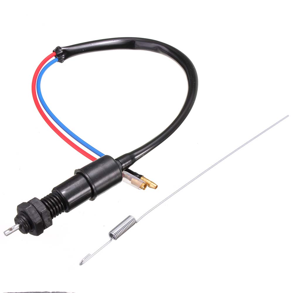 M12 X 1.5 Universal Motorcycle Drum Brake Light Switch & Spring Kit Motorbike Replacement Part for Bike ATV Quad Scooter