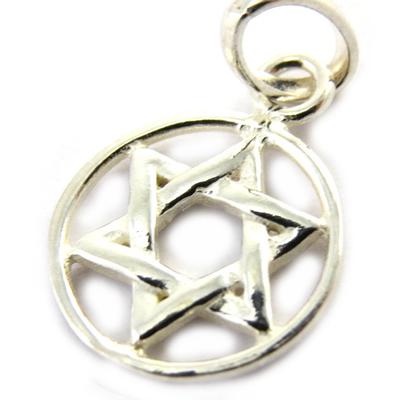 [M7123] - Silver 'Star of David' Pendant