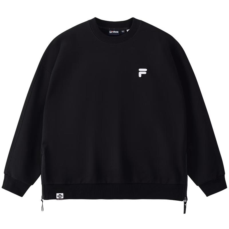 FILA FUSION Unisex Trendy Knit Pullover Sweatshirt