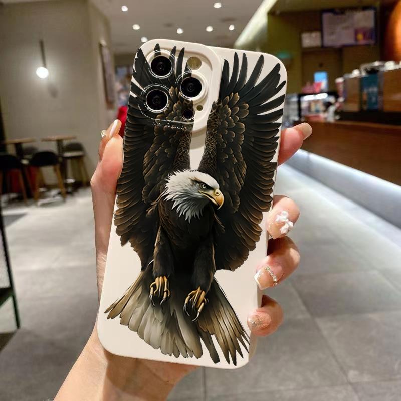 Majestic Bald Eagle in Flight Realistic Art Phone Case for iPhone 17 16 15 14 13 12 11 Series Pro Max Plus