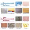 COMSTICKC 3D Tile Stickers, Waterproof, Heat Resistant, 10 Pieces, 305 x 305 cm, DIY for Kitchen,