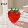 Red Strawberry Sensory Toy Clear Stress Ball Toy, Giant Pink Squeeze for Relieve Stress, Fake Fruit Fidget Relaxation Hand