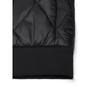 Men Solid Color Stand Collar Thickened Warm Quilted Bomber Jacket Casual Outerwear