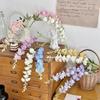 Larkspur Artificial Flowers Realistic Delphinium with Bendable Stems Rustic Floor Vase Decor for Home Wedding Decor Reusable Floral Arrangements