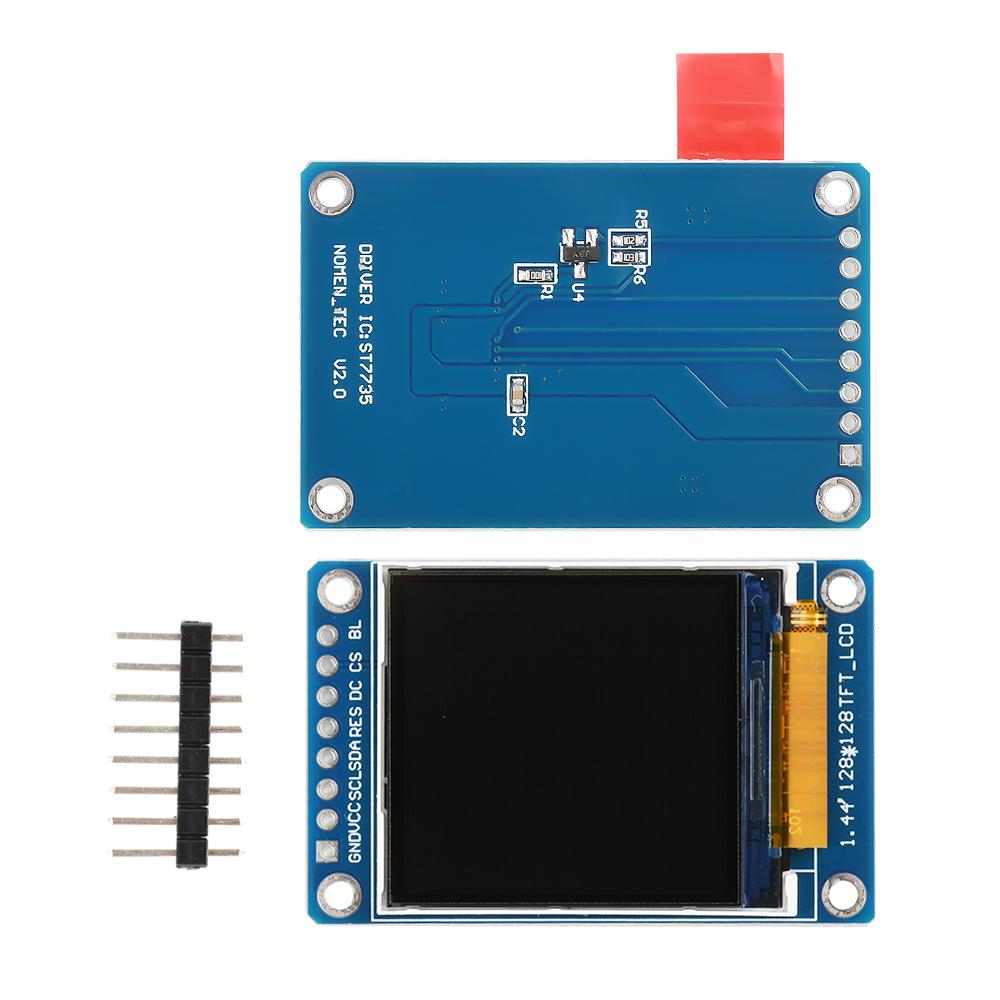 TFT Display 1.44 IPS 7P SPI HD 65K Full Color LCD Module ST7735 Drive IC 128 * 128 For Arduino