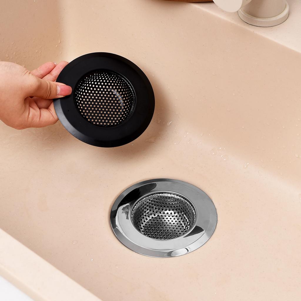 1/2PCS Kitchen Sink Strainer Stainless Steel Sink Funnel Anti Blocking Sink Dishwasher Basin Floor Drain Sewer Hair Strainer