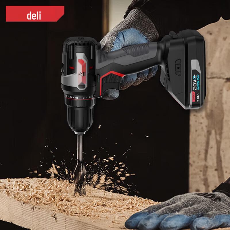 Deli 20V Brushless Cordless Impact Drill & Screwdriver CN plug (adapter included)